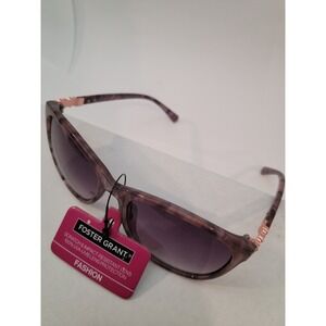 Foster Grant Sunglasses Women Purple Marble Cat Eye Rose Gold SR1124